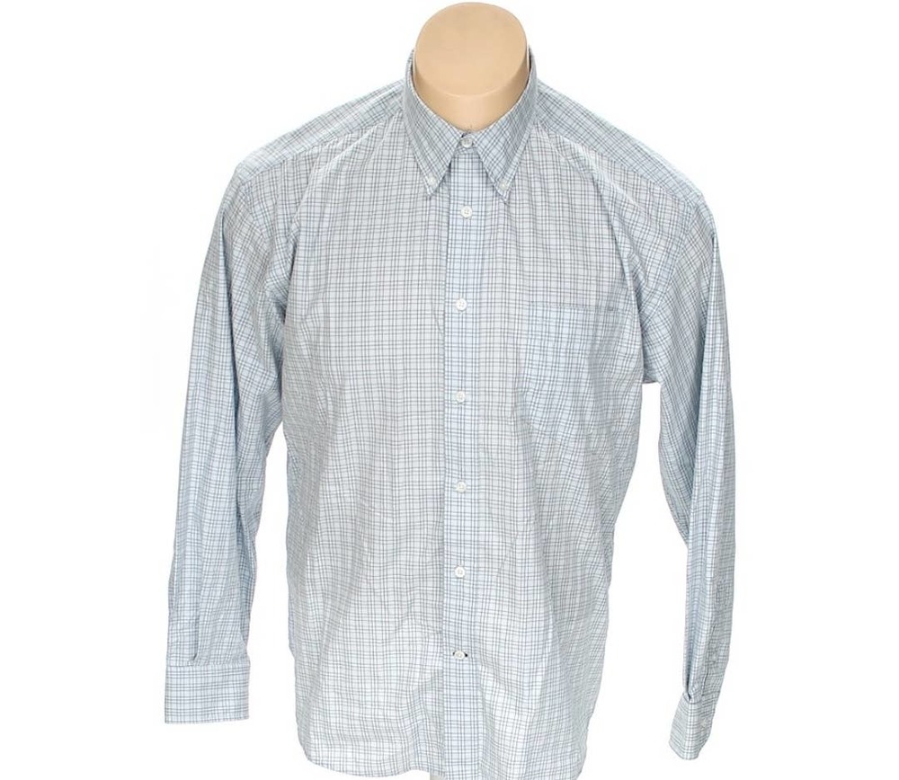 NWOT Men's Dockers Stain Defender No Wrinkle Stripe Button Down Shirt XL